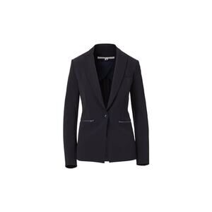 VERONICA BEARD Black Scuba Tailored Blazer Jacket Size 8 Notch Lapel One-Button